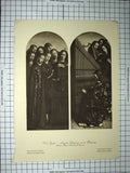 Old Antique Print C1790-C1900 Van Eyck Angels Singing Music Berlin Kaiser 18th