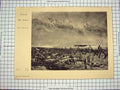 Original Old Antique Print C1790-C1900 Siers War Sleeping Battle Field Dreaming