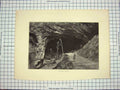 Original Old Antique Print C1790-C1900 View Peak Cavern Cave Man 18th Century