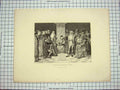 Old Antique Print C1790-C1900 Scene Columbus Before Junta Gebbie Barrie 18th