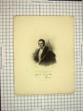 Original Old Antique Print C1790-C1900 Portrait John Charles Earl Spencer 18th