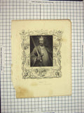 Original Old Antique Print C1790-C1900 Portrait King Edward Carnarvon 18th