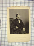 Original Old Antique Print C1790-C1900 Portrait William Scholefield M.P. 18th