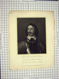 Original Old Antique Print C1790-C1900 Portrait Robert Debereux Earl Essex 18th