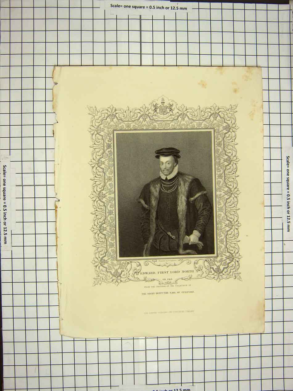 Original Old Antique Print C1790-C1900 Portrait John Ogilby Engraving 18th