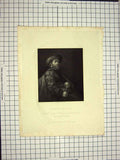 Original Old Antique Print C1790-C1900 Portrait Jew Man Rogers Engraving 18th
