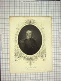 Original Old Antique Print C1790-C1900 Portrait Winfield Scott Engraving 18th