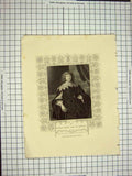 Original Old Antique Print C1790-C1900 George Digby Earl Bristol Portrait 18th