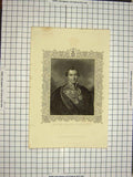 Original Old Antique Print Ref.553 C1790-C1900 Portrait Henry Viscount Hardinge