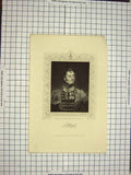 Original Old Antique Print C1790-C1900 Portrait Sir Charles William Doyle 18th