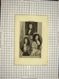 Original Old Antique Print C1790-C1900 Portrait Russel Monk Clarendon Monmouth