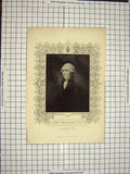 Original Old Antique Print C1790-C1900 Portrait William Windham Engraving 18th