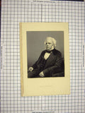 Original Old Antique Print C1790-C1900 Portrait John Bright Engraving 18th