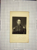 Original Old Antique Print C1790-C1900 Portrait Worth War Engraving 18th