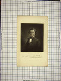 Original Old Antique Print Ref.550 C1790-C1900 Portrait Walker Engraving Walter