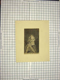 Original Old Antique Print C1790-C1900 Portrait Robert Deuereux Earl Essex 18th