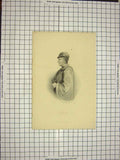 Original Old Antique Print C1790-C1900 Portrait Louis Xi Cadell Edinburgh 18th
