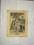 Original Old Antique Print C1790-C1900 Scene Susanah Elders Religion 18th