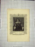 Original Old Antique Print C1790-C1900 Philip Herbert Earl Pembroke Montgomery