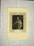 Original Old Antique Print C1790-C1900 Portrait George Lord Goring 18th Century