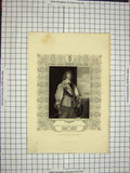 Original Old Antique Print C1790-C1900 Portrait Henry Rich Earl Holland 18th