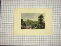 Original Old Antique Print 1785 Coningsburgh Castle Yorkshire Colour Hooper