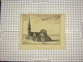 Original Old Antique Print C1790-C1900 English Cathedral St. Aubin Architecture