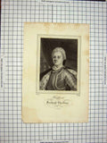 Original Old Antique Print C1790-C1900 Portrait Kurfirst Freidrich Christian