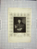 Original Old Antique Print C1790-C1900 Portrait Sir John More Mote 18th Century
