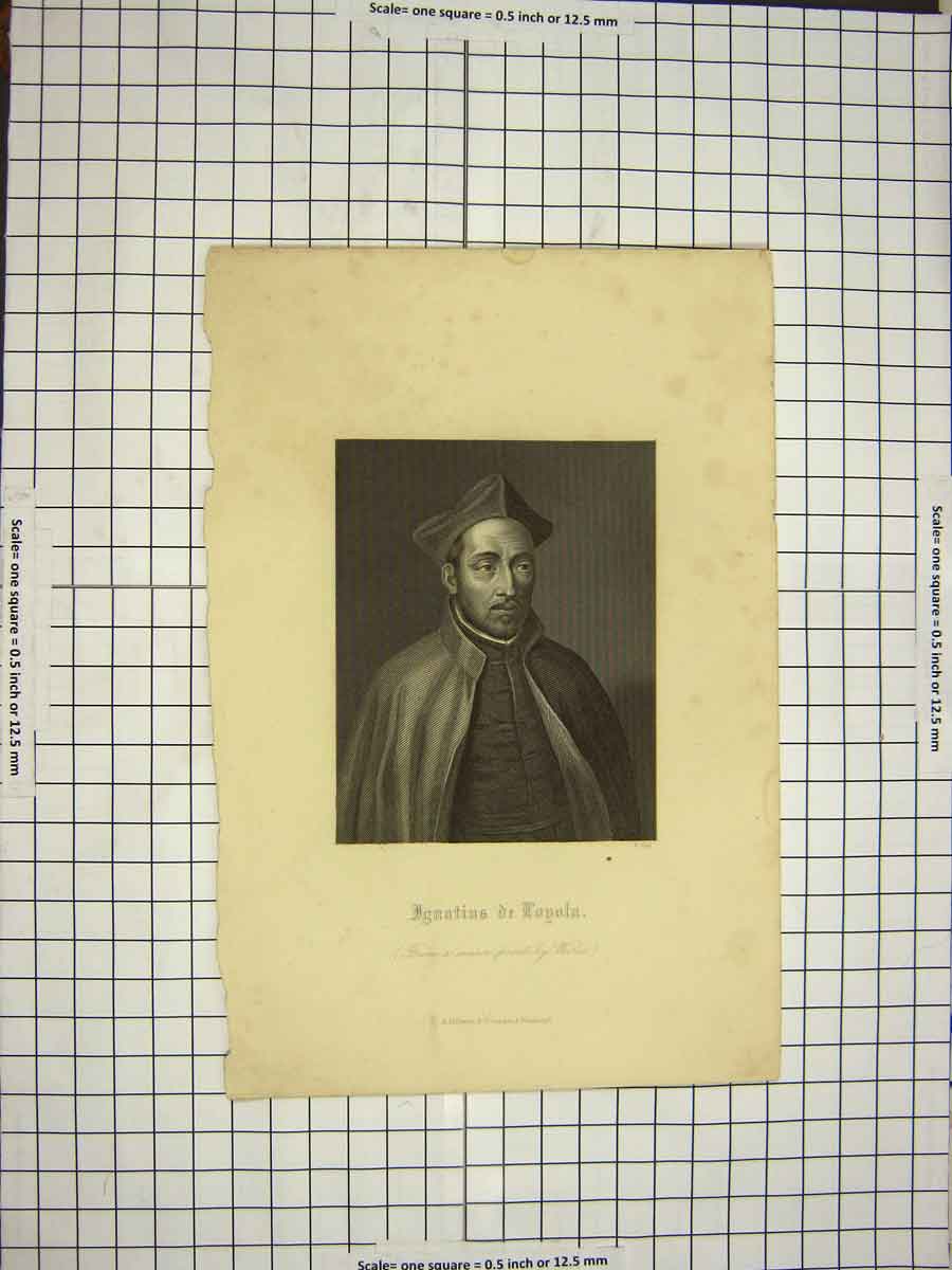 Original Old Antique Print C1790-C1900 Portrait Ignatius De Dongola Holl 18th