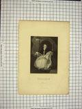 Original Old Antique Print Ref.565 C1790-C1900 Portrait Roman Pontiff Pius Pope