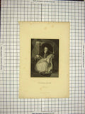 Original Old Antique Print C1790-C1900 Portrait Roman Pontiff Pius Pope 18th