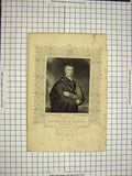 Old Antique Print C1790-C1900 Portrait Arthur Wellesley Duke Wellington 18th