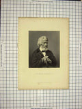 Original Old Antique Print C1790-C1900 Portrait Thomas Carlyle Engraving 18th