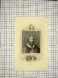 Original Old Antique Print C1790-C1900 Portrait King Alfred Hastings 18th