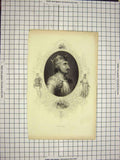 Original Old Antique Print Ref.562 C1790-C1900 Portrait King Stephen Engraving