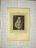 Old Antique Print C1790-C1900 Portrait Henry St.John Viscount Bolingbroke 18th