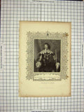 Antique Old Print Ref.560 C1790-C1900 Philip Herbert Earl Pembroke Montgomery