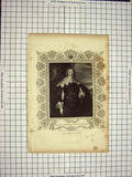 Old Antique Print C1790-C1900 Portrait William Cavendish Duke Newcastle 18th