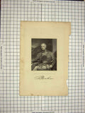Original Old Antique Print C1790-C1900 Portrait Sir Rufane Shawe Donkin 18th