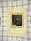Old Antique Print C1790-C1900 Portrait Sir Benjamin Collins Brodie Bart 18th