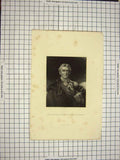 Original Old Antique Print C1790-C1900 Portrait Field Marshal Duke Wellington