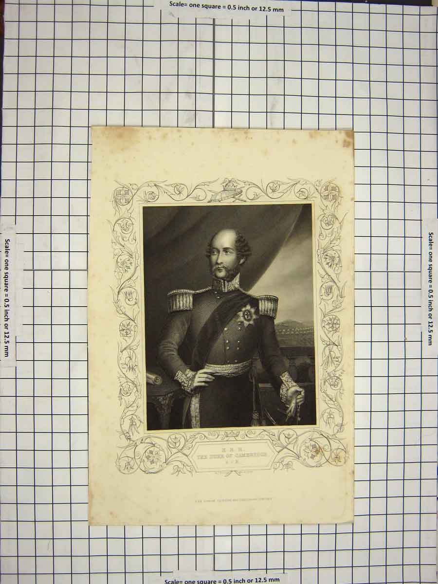 Original Old Antique Print C1790-C1900 Portrait Duke Cambridge Engraving 18th