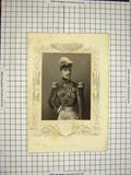 Original Old Antique Print C1790-C1900 Portrait Marshal St. Arnaud French 18th