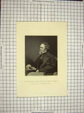 Old Antique Print C1790-C1900 Portrait Edward Geoffrey Stanley Earl Derby 18th