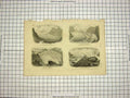 Old Antique Print C1800 Encyclopaedia Britannica Ice Glaciers Zermatt Aar 19th