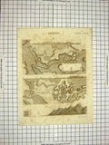 Original Old Antique Print C1800 Encyclopaedia Britannica Levelling Ground Plan