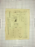Original Old Antique Print C1800 Encyclopaedia Britannica Electricity Diagrams