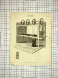 Old Antique Print 1809 Mechanics Coal Measuring Encyclopaedia Britannica 19th