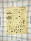 Original Old Antique Print C1800 Encyclopaedia Britannica Mechanics Instruments